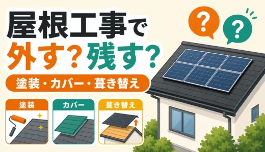 屋根工事で太陽光パネル撤去は必須？工法別の判断順