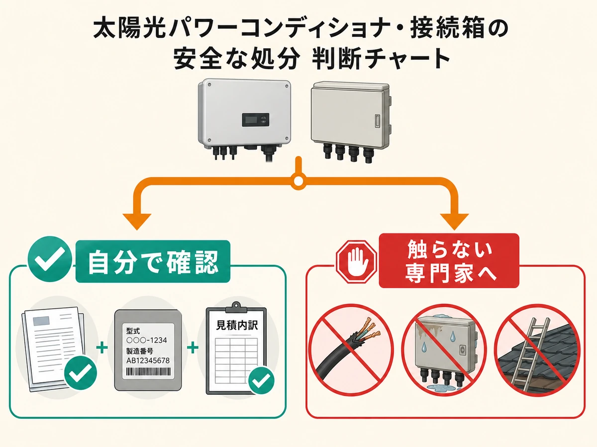 パワコン・接続箱で自分で確認する範囲と専門家へ任せる範囲