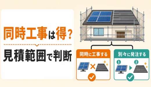 太陽光パネル撤去と屋根工事は同時が得？費用・再設置・見積確認