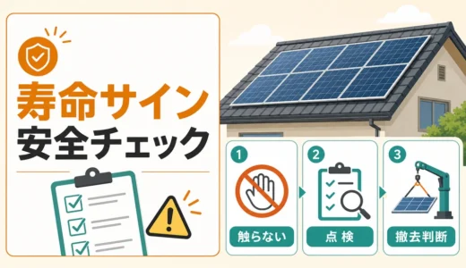 太陽光パネルの寿命サインを安全に確認するチェックリスト