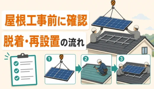 太陽光パネルの一時撤去・再設置｜屋根工事前の確認順