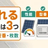 中古太陽光パネルが売れる条件を性能・型番・枚数で示す図