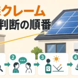 太陽光パネルの反射光・騒音による近隣クレームと撤去判断の順番
