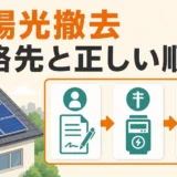 太陽光撤去で電力会社への連絡は必要？手続き先と正しい順番