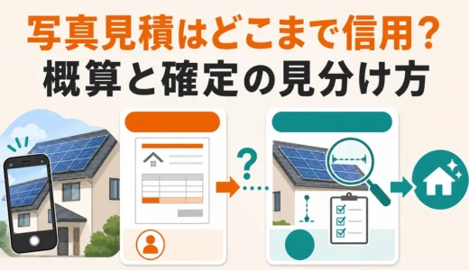 太陽光撤去の写真見積は信用できる？概算と確定の違い・追加費用の確認点