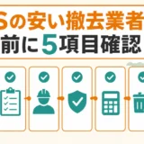 SNSで見つけた安い太陽光撤去業者を契約前の5項目で確認するイメージ